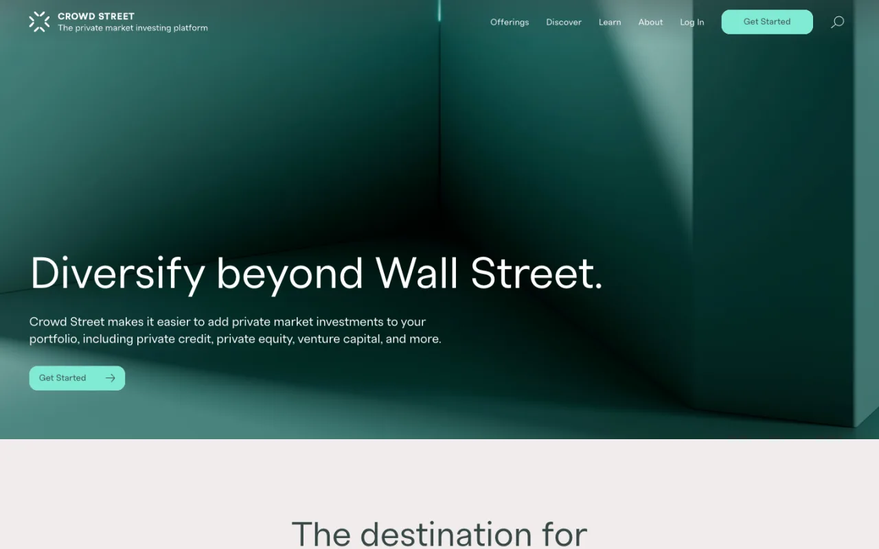 Crowd Street homepage